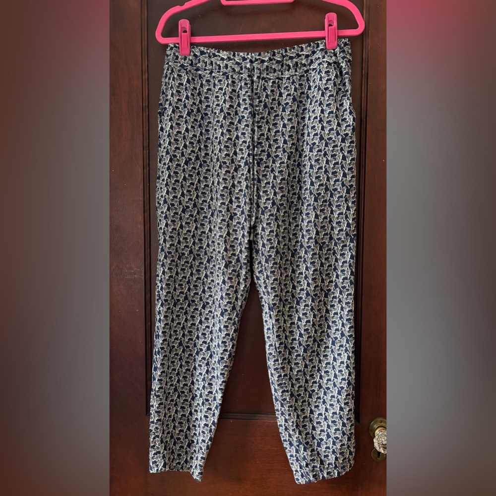 Splendid Zebra Print Pants Size Large Silk Blend